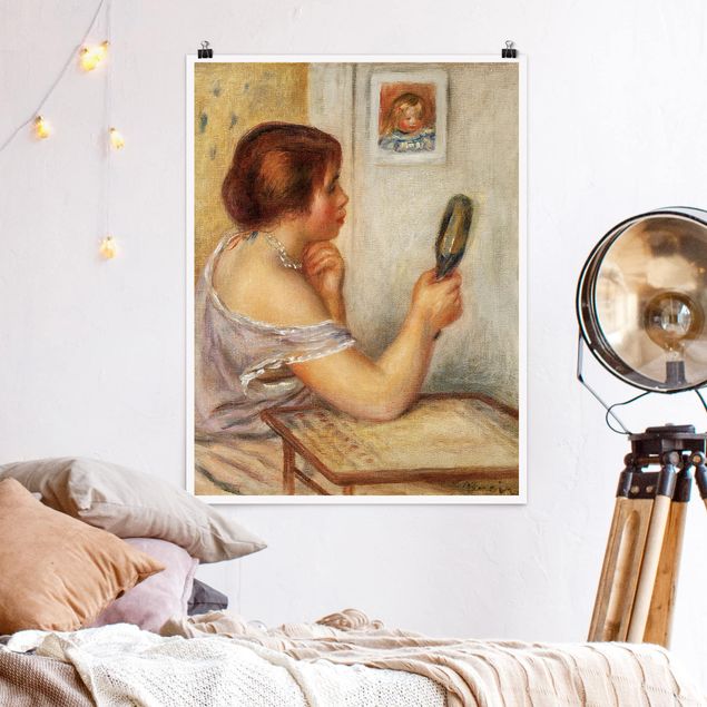 Decoración cocina Auguste Renoir - Gabrielle holding a Mirror or Marie Dupuis holding a Mirror with a Portrait of Coco
