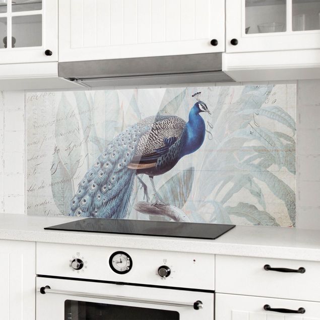 Decoración en la cocina Shabby Chic Collage - Peacock