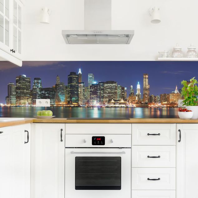 Salpicaderos cocina arquitectura y skyline Manhattan In New York City