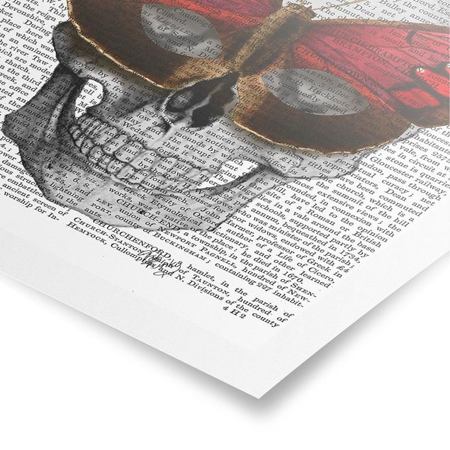 Cuadros con frases motivadoras Scary Reading - Butterfly Mask