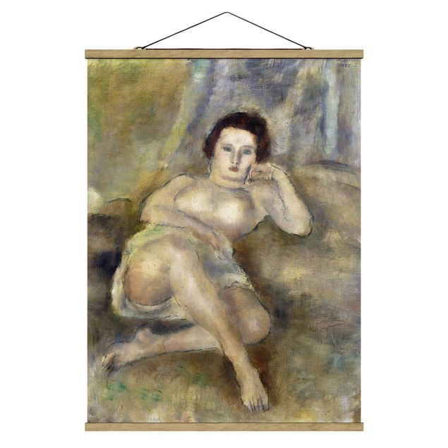 Cuadros desnudo Jules Pascin - Lying young Woman