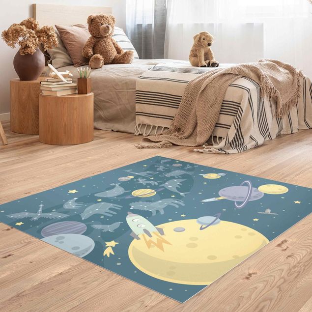 Decoración habitacion bebé Planets With Zodiac And Rockets