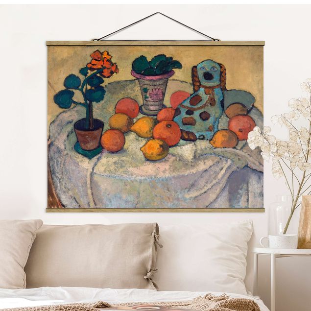 Cuadros Expresionismo Paula Modersohn-Becker - Still Life With Oranges And Stoneware Dog