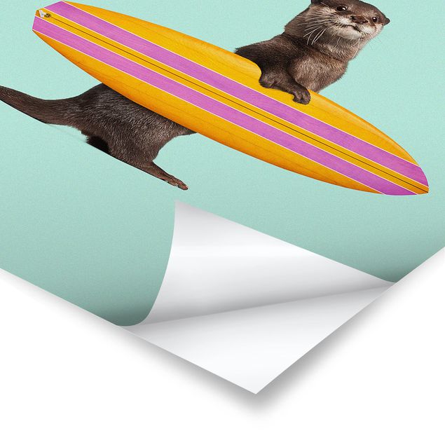 Cuadros Jonas Loose Otter With Surfboard