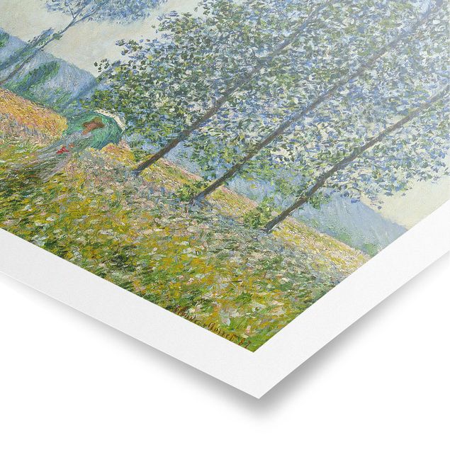 Cuadros de árboles para salón Claude Monet - Fields In Spring