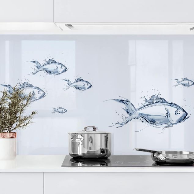 Decoración en la cocina Liquid Silver Fish