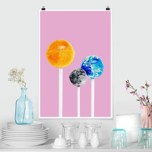 Decoración de cocinas Lollipops With Planets