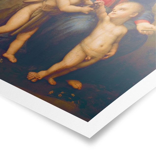 Póster cuadros famosos Raffael - Madonna of the Goldfinch