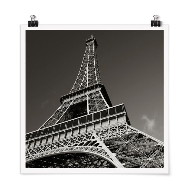 Póster ciudades del mundo Eiffel tower