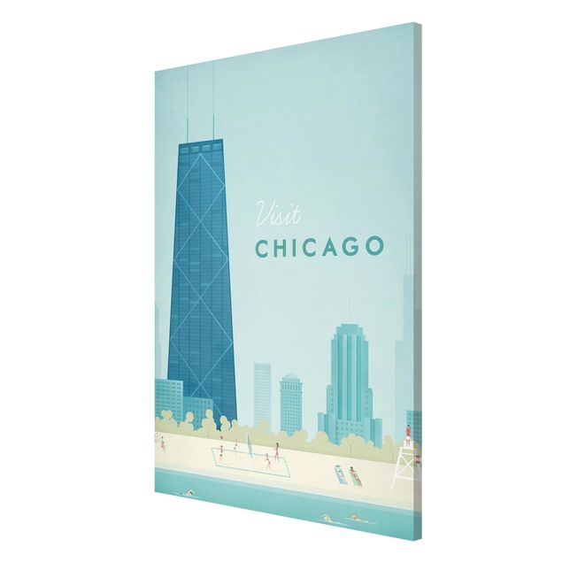 Reproducciónes de cuadros Travel Poster - Chicago