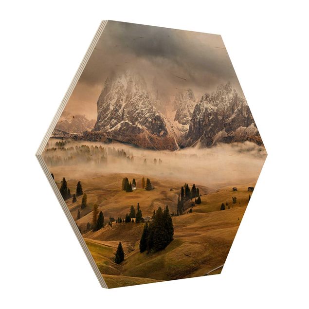 cuadros hexagonales Myths of the Dolomites