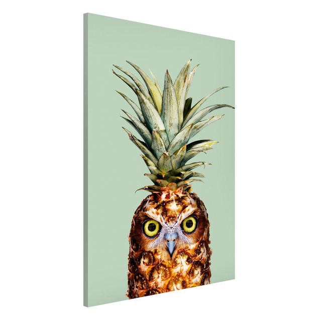 Cuadros de frutas modernos Pineapple With Owl