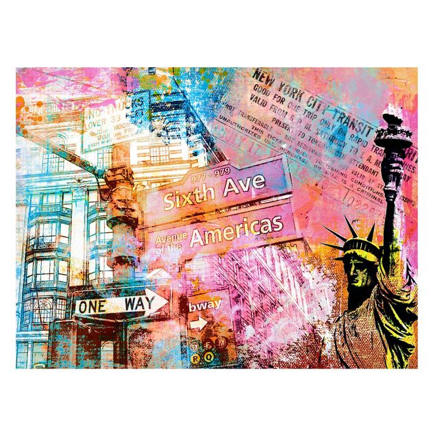 Cuadros Nueva York Sixth Avenue New York Collage