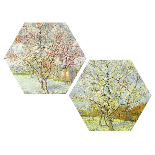 Estilo artístico Post Impresionismo Vincent Van Gogh - Peach Blossom In The Garden