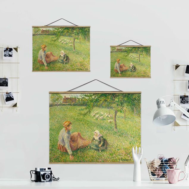 Cuadros famosos Camille Pissarro - The Geese Pasture