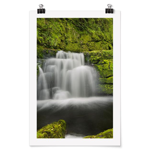 Cuadros de naturaleza Lower Mclean Falls In New Zealand