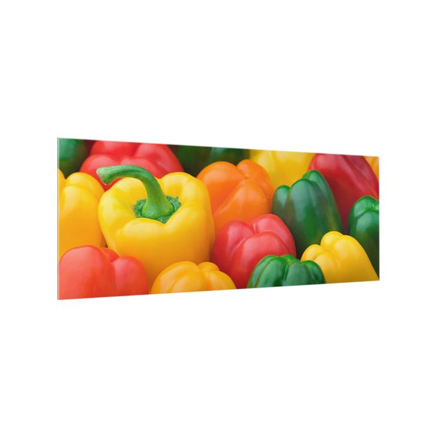 panel-antisalpicaduras-cocina Colorful Peppers