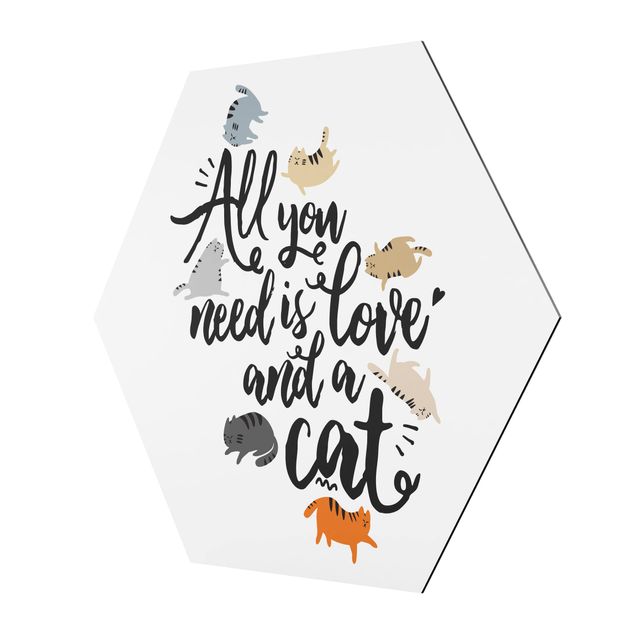 Cuadros decorativos All You Need Is Love And A Cat