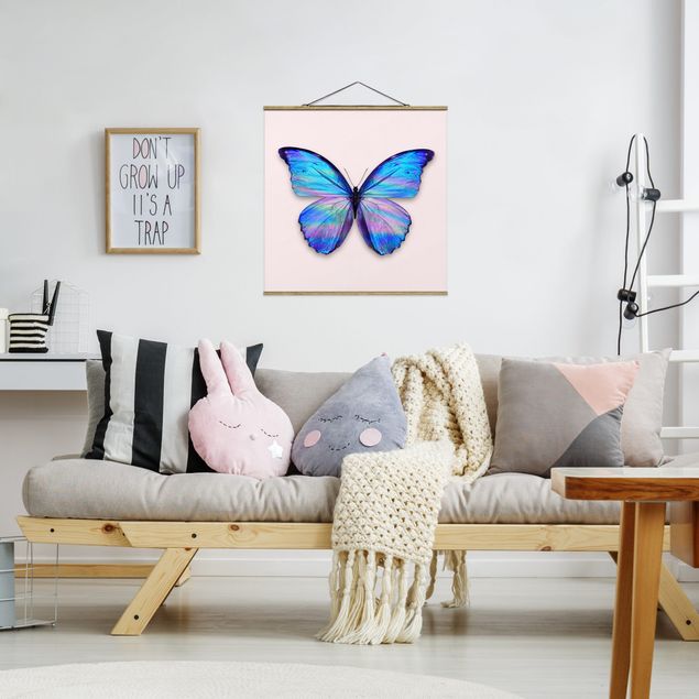 Cuadros de mariposas y flores Holographic Butterfly
