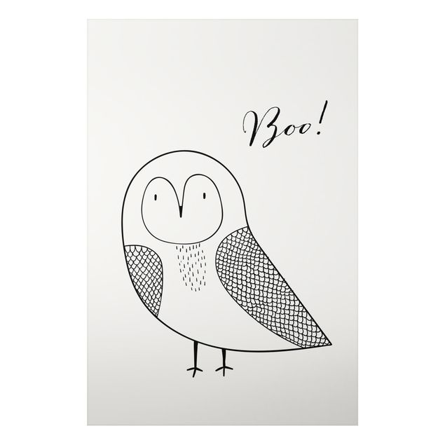 Láminas de cuadros famosos Owl Boo Drawing