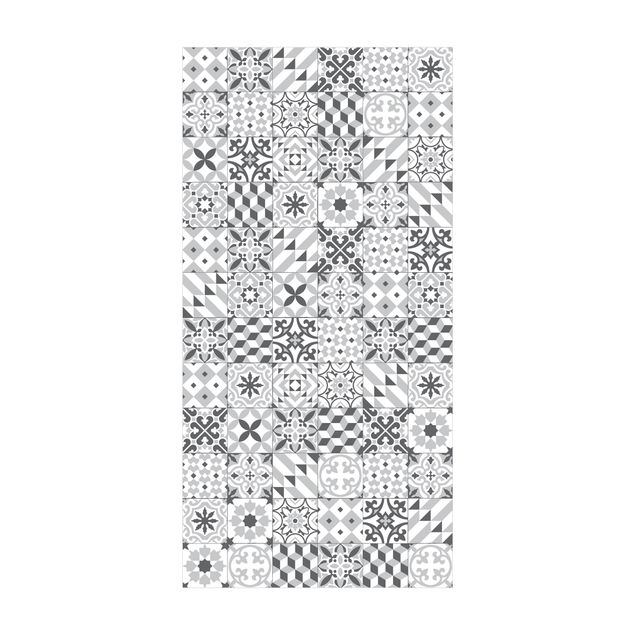 Alfombras modernas Geometrical Tile Mix Grey
