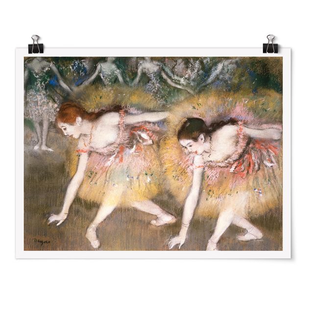 Reproducciones de cuadros Edgar Degas - Dancers Bending Down