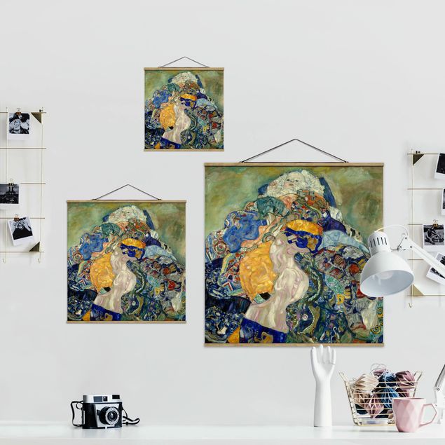Cuadros de patrones Gustav Klimt - Baby (cradle)