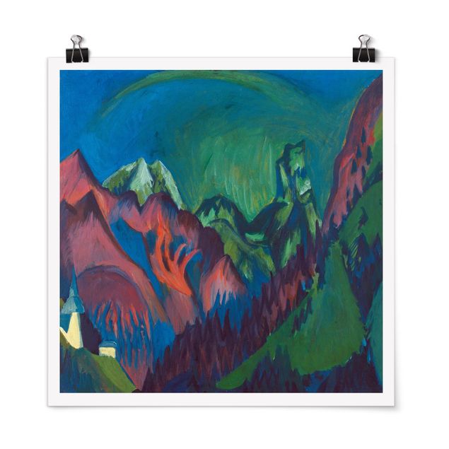 Estilos artísticos Ernst Ludwig Kirchner - Trains Gorge Near Monstein