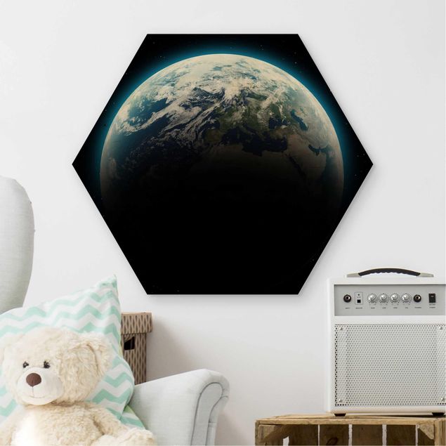 Cuadros decorativos Illuminated Planet Earth