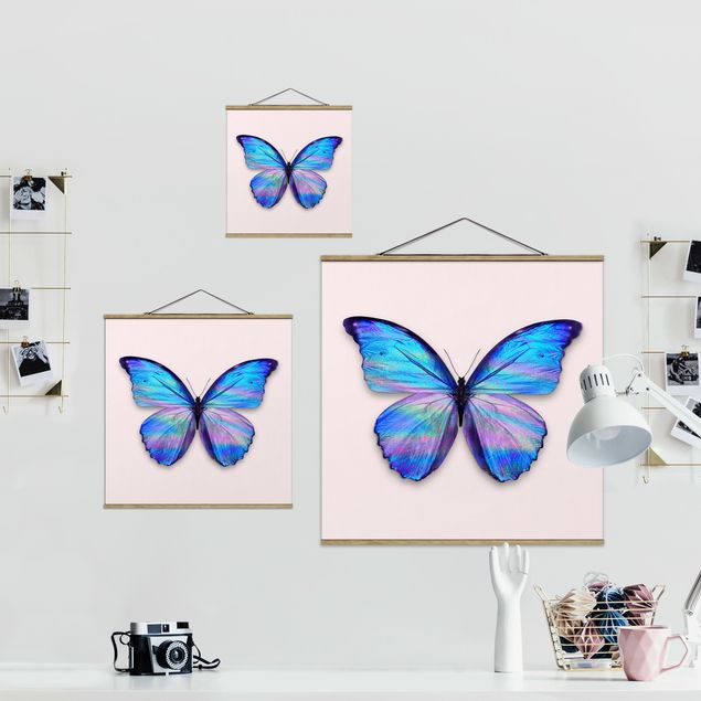 Cuadros infantiles animales Holographic Butterfly