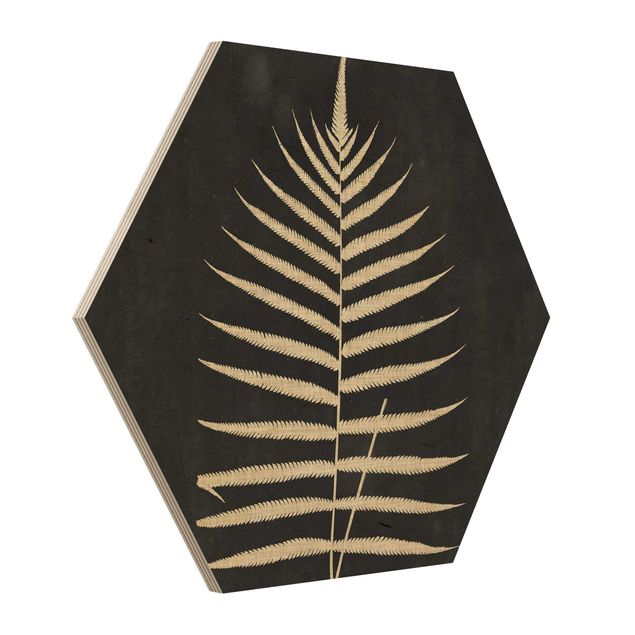 Cuadros Fern With Linen Structure III