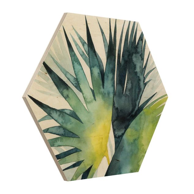 cuadro hexagonal Tropical Foliage - Fan Palm