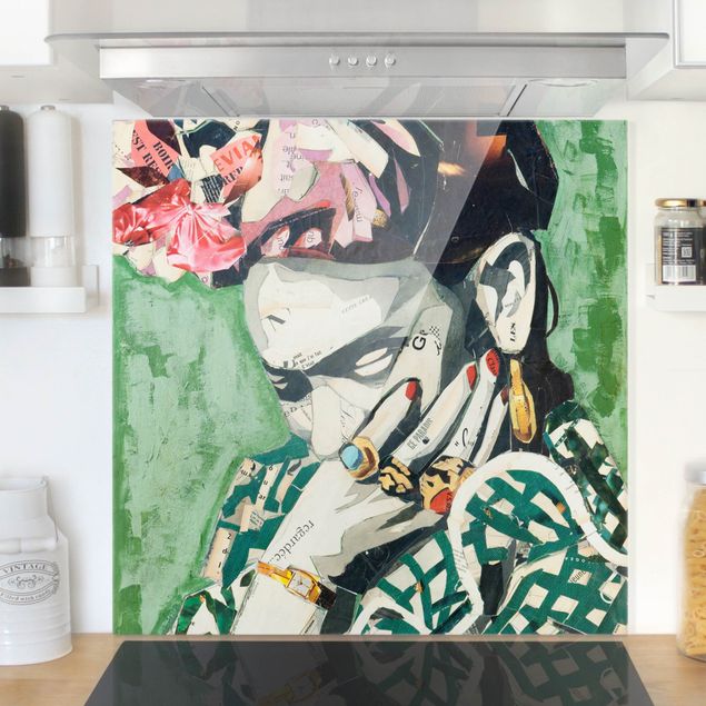 Decoración en la cocina Frida Kahlo - Collage No.3