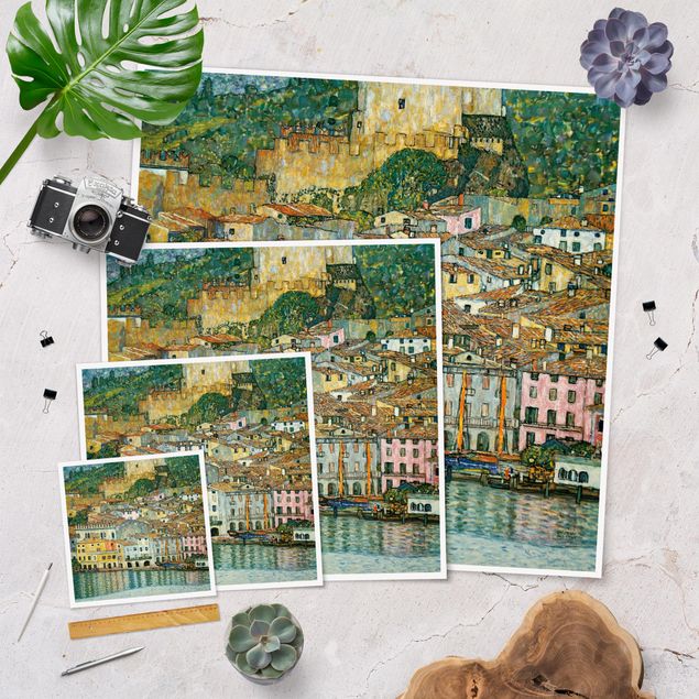 Cuadros de ciudades Gustav Klimt - Malcesine On Lake Garda