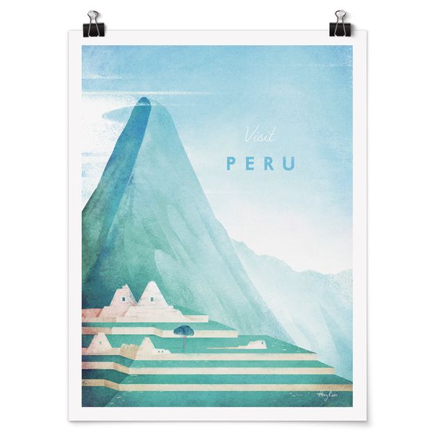 Póster ciudades del mundo Travel Poster - Peru
