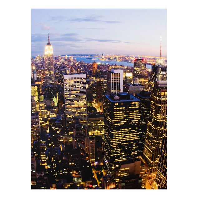 Cuadros Nueva York New York Skyline At Night