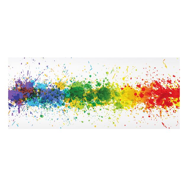 Cuadros de patrones Rainbow Splatter