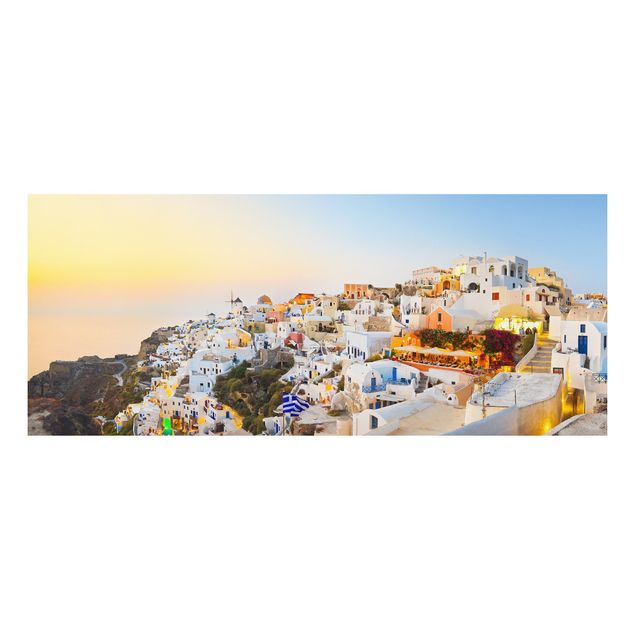 Cuadros ciudades Bright Santorini