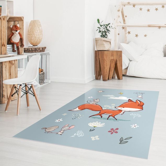 Alfombras modernas Fox And Mouse Travelling