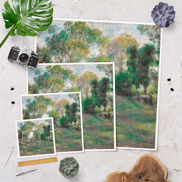 Póster paisajes para pared Auguste Renoir - Landscape With Figures