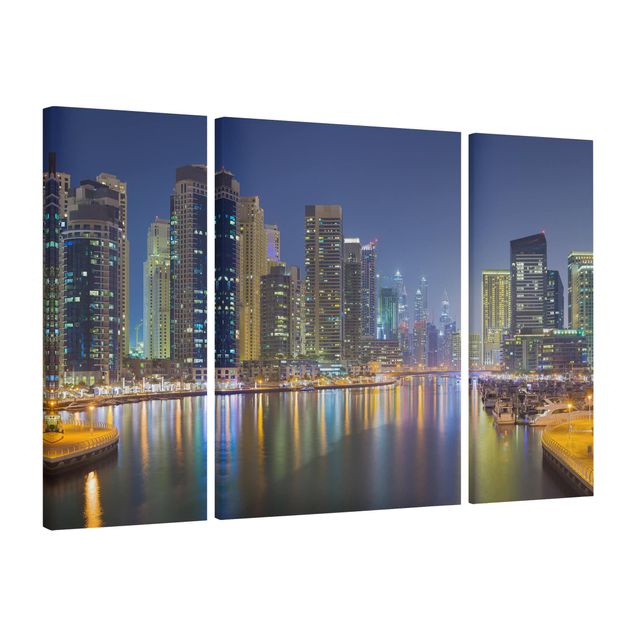 Cuadros arquitectura Dubai Night Skyline