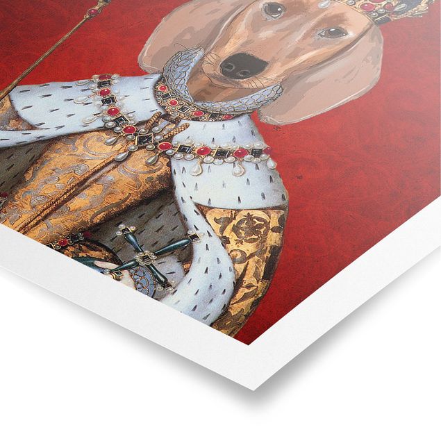 Póster animales Animal Portrait - Dachshund Queen
