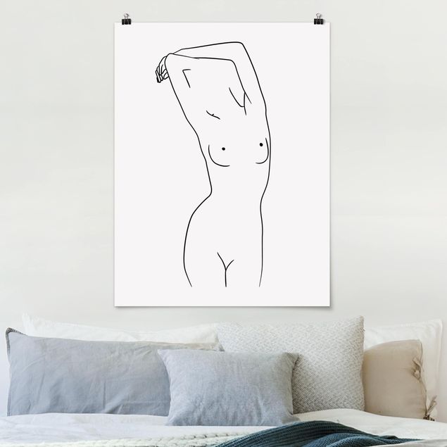 Estilos artísticos Line Art Nude Black And White
