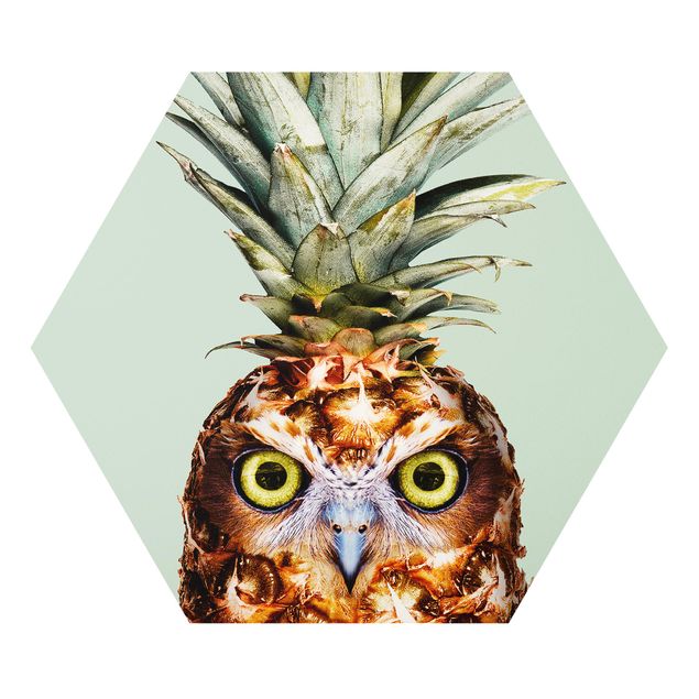 Cuadros verdes Pineapple With Owl
