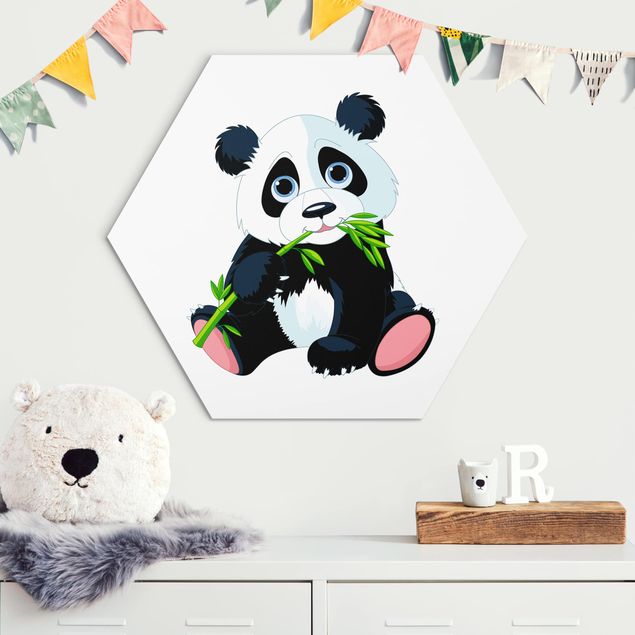 Decoración infantil pared Nibbling Panda