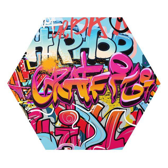 Cuadro multicolor Hip Hop Graffiti