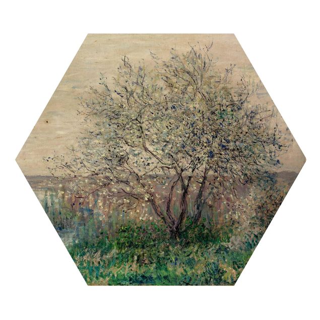 Cuadros de madera paisajes Claude Monet - Spring in Vétheuil