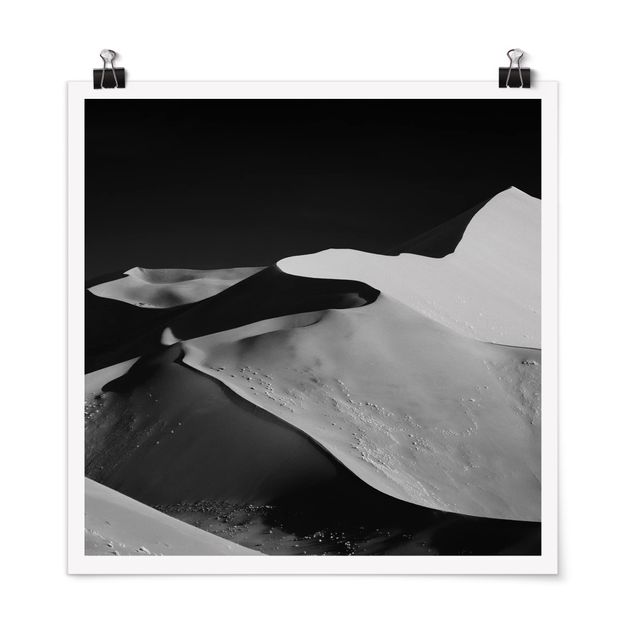 Láminas blanco y negro para enmarcar Desert - Abstract Dunes