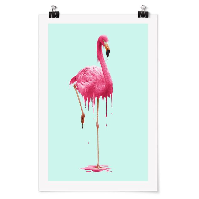 Reproducciónes de cuadros Melting Flamingo