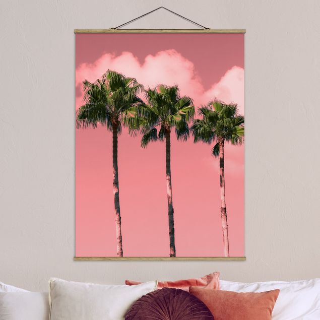 Decoración de cocinas Palm Trees Against Sky Pink